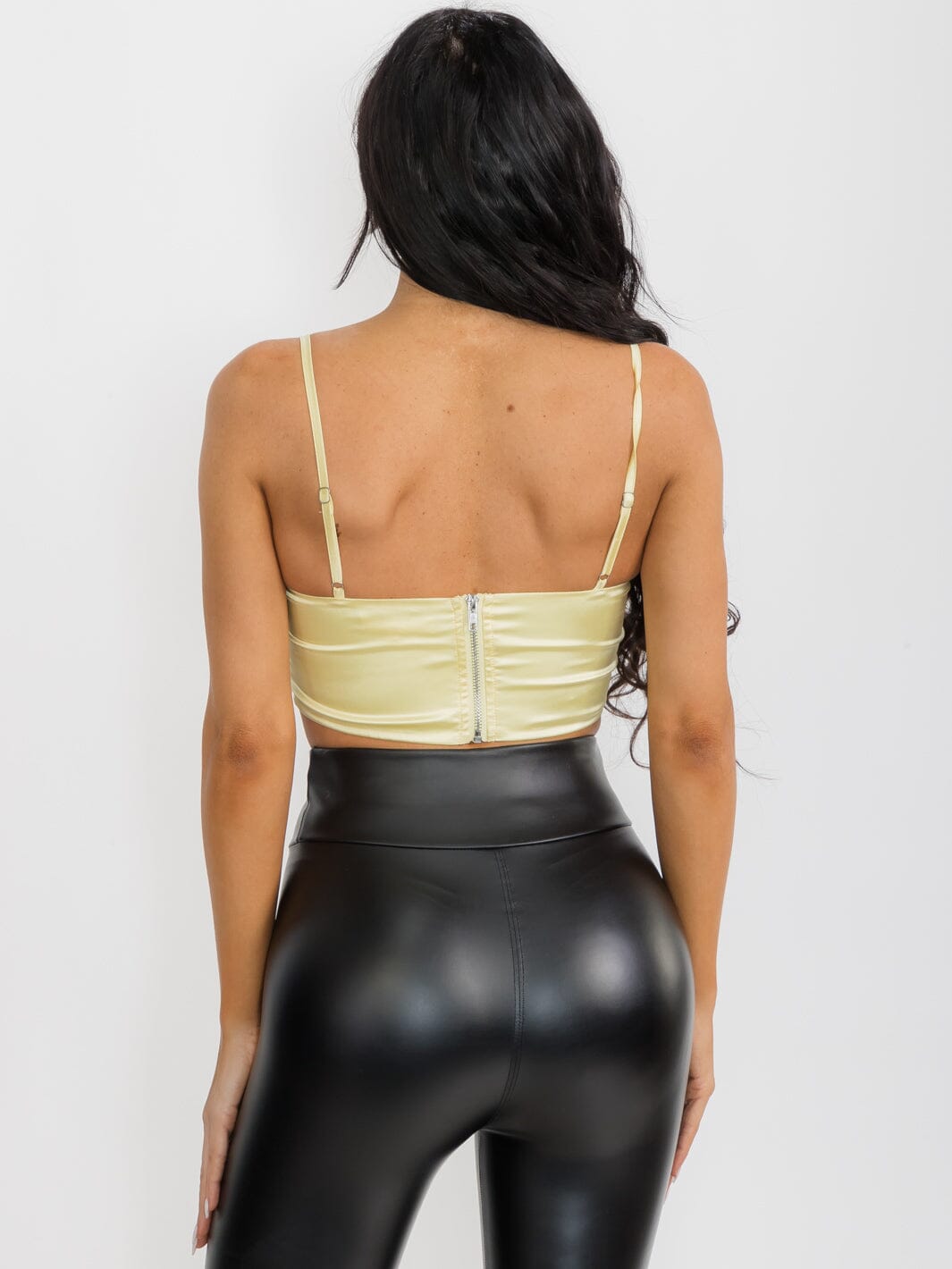 WOMEN'S SLEEVELESS FLOWER DETAILED BRALETTE