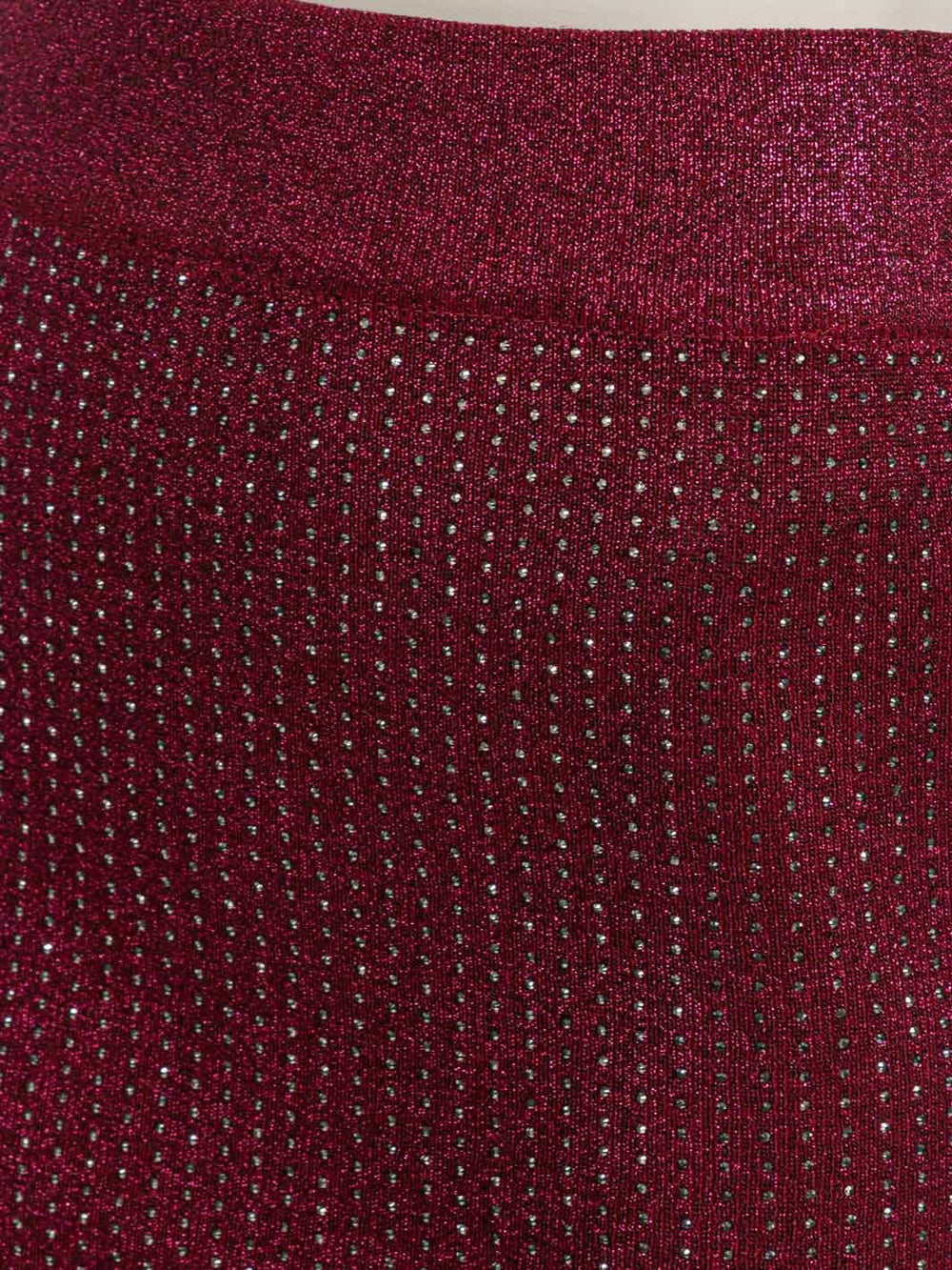 WOMEN'S ELASTIC WAIST STUDS FRONT DETAILED PENCIL MIDI SKIRT