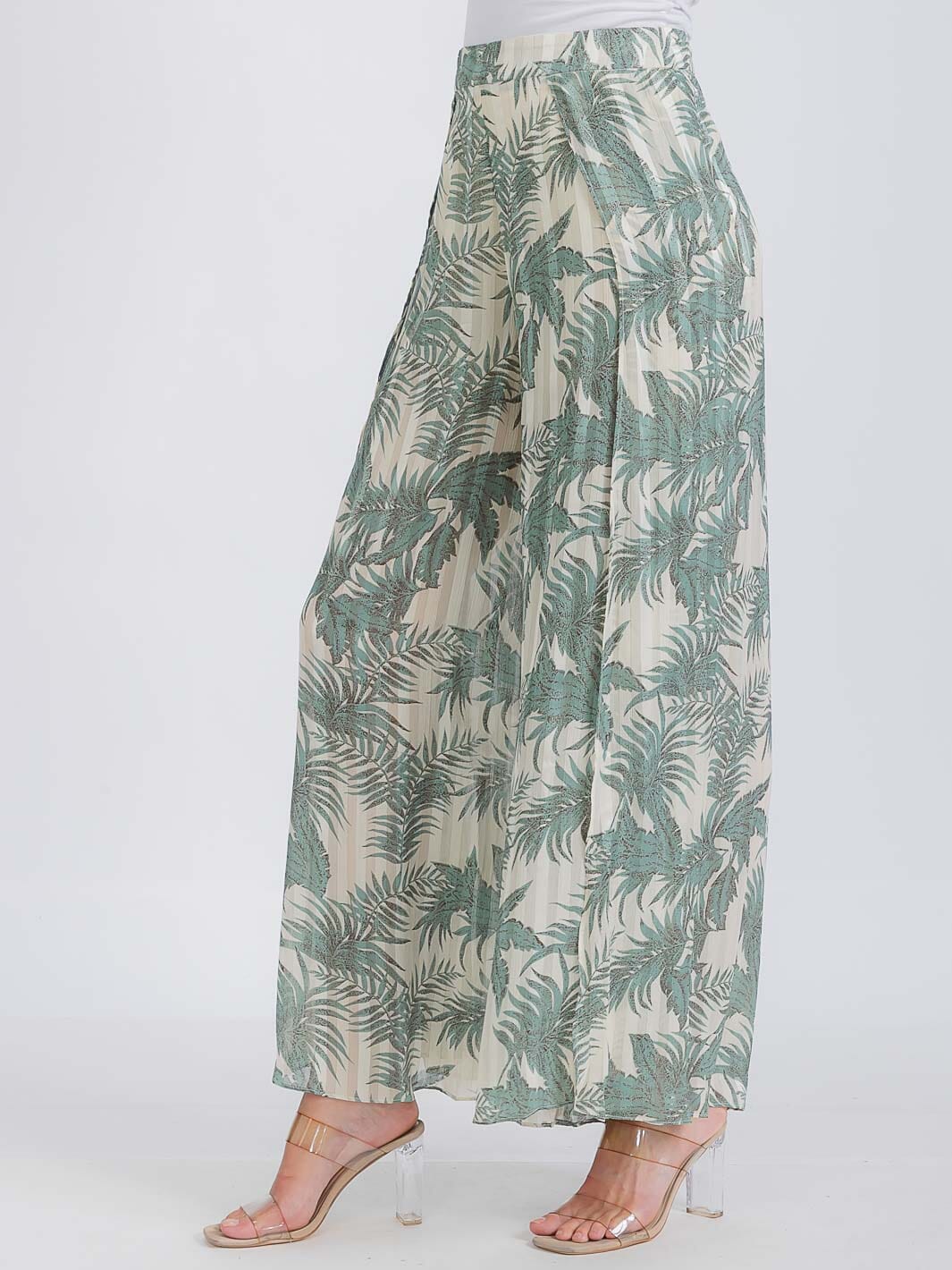 WOMEN'S FLORAL PRINT WOVEN PANT