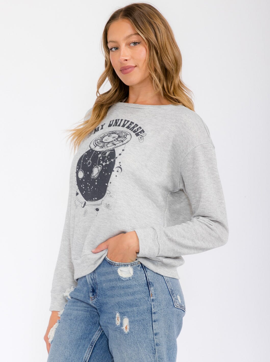 WOMEN'S LONG SLEEVE BASIC GRAPHIC TOP
