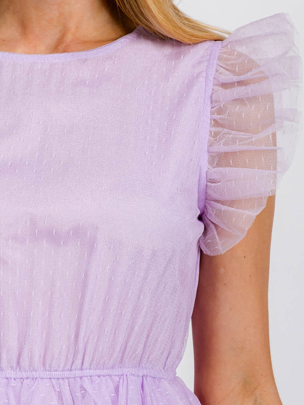 WOMEN'S SHORT SLEEVE RUFFLE TIERED MAXI DRESS