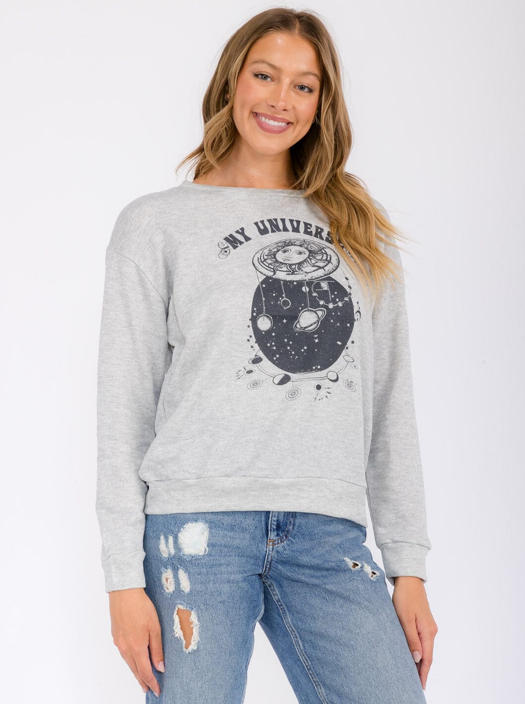 WOMEN'S LONG SLEEVE BASIC GRAPHIC TOP
