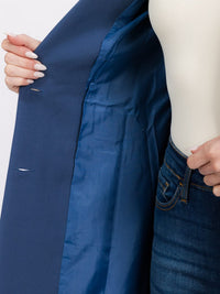 WOMEN'S LONG SLEEVE BUTTON CLOSURE FRONT POCKETS BLAZER