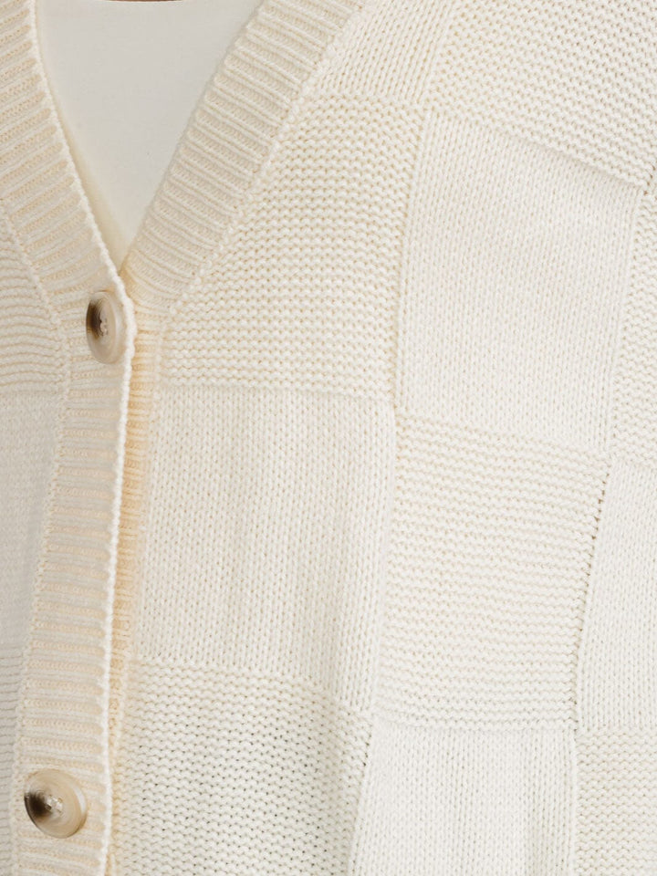 WOMEN'S LONG SLEEVE BUTTON CLOSURE KINT CARDIGAN