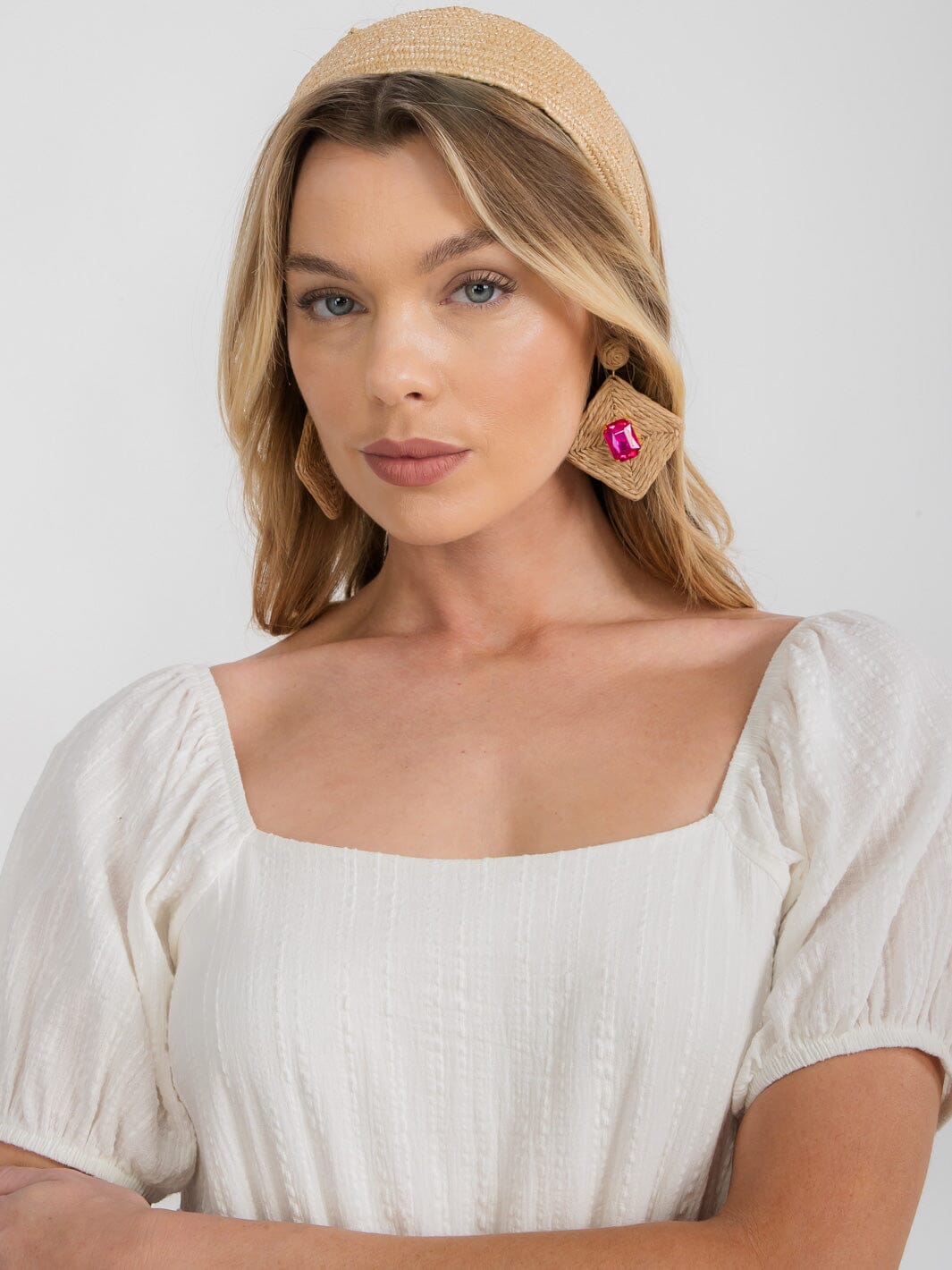 FASHION ASSORTED COLORS STONES EARRINGS