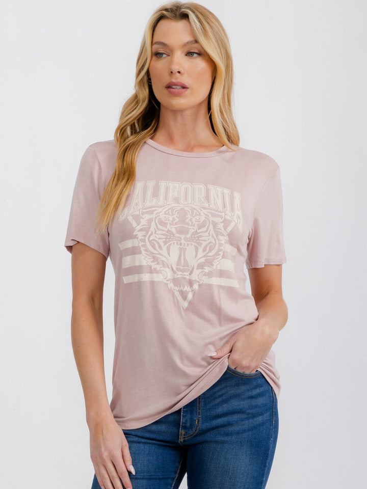 WOMEN'S SHORT SLEEVE GRAPHIC T-SHIRT