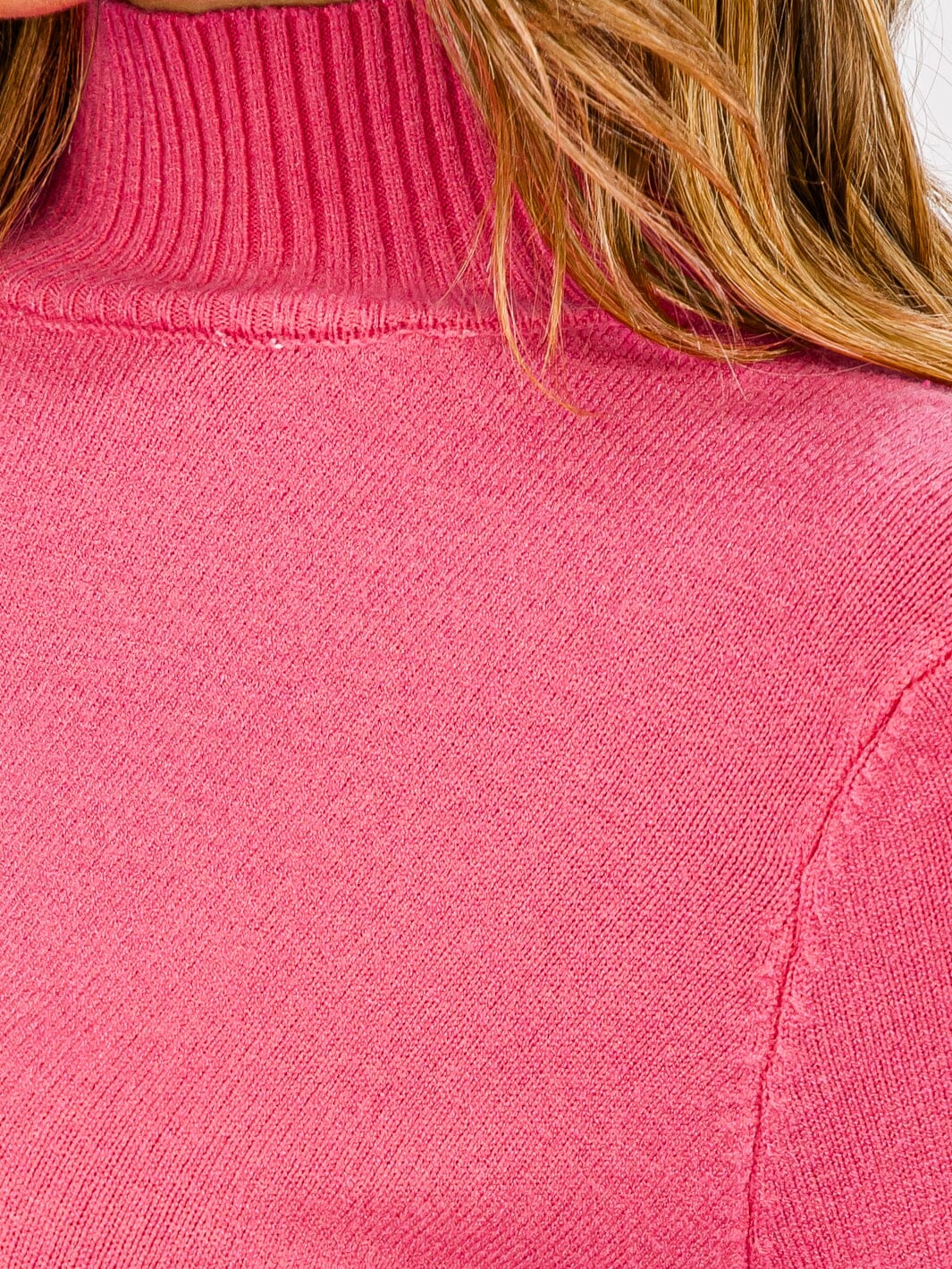 WOMEN'S LONG SLEEVE TURTLE NECK BLOUSE TOP