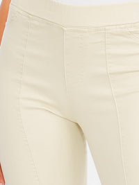 WOMEN'S ELASTIC WAIST BACK POCKETS BELL BOTTOM PANTS