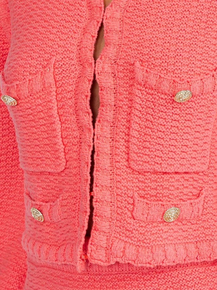 WOMEN'S LONG SLEEVE TOP & MINI SKIRT KNITTED 2PC. SET