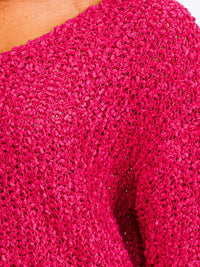 WOMEN'S LONG SLEEVE V-NECK KNIT PULLOVER SWEATER