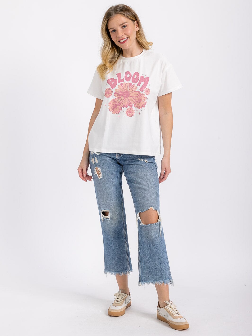 WOMEN'S SHORT SLEEVE BASIC GRAPHIC TOP