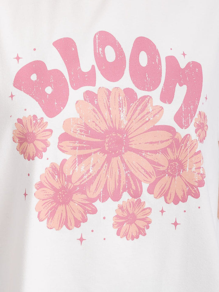 WOMEN'S SHORT SLEEVE BASIC GRAPHIC TOP