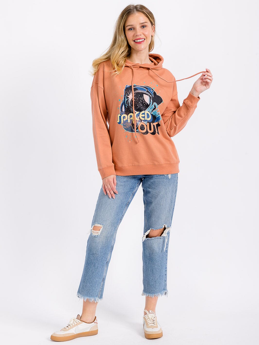 WOMEN'S LONG SLEEVE GRAPHIC PULLOVER HOODIES SWEATER