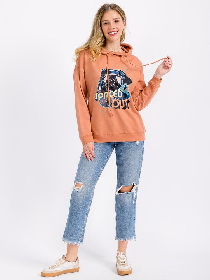 WOMEN'S LONG SLEEVE GRAPHIC PULLOVER HOODIES SWEATER