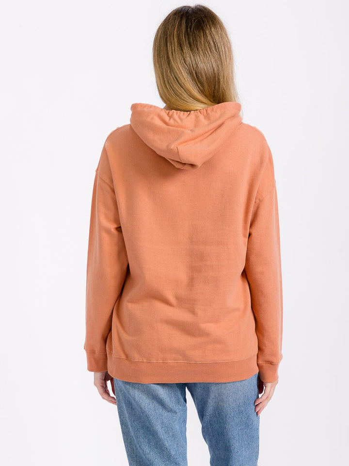 WOMEN'S LONG SLEEVE GRAPHIC PULLOVER HOODIES SWEATER