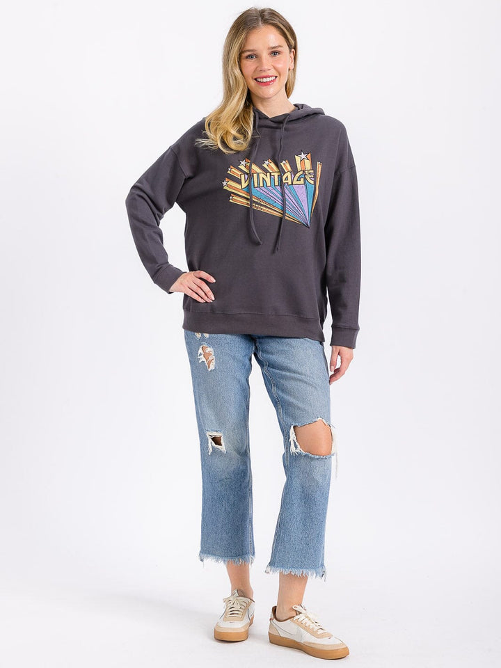 WOMEN'S LONG SLEEVE GRAPHIC PULLOVER HOODIES SWEATER