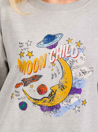 WOMEN'S LONG SLEEVE GRAPHIC PULLOVER SWEATER