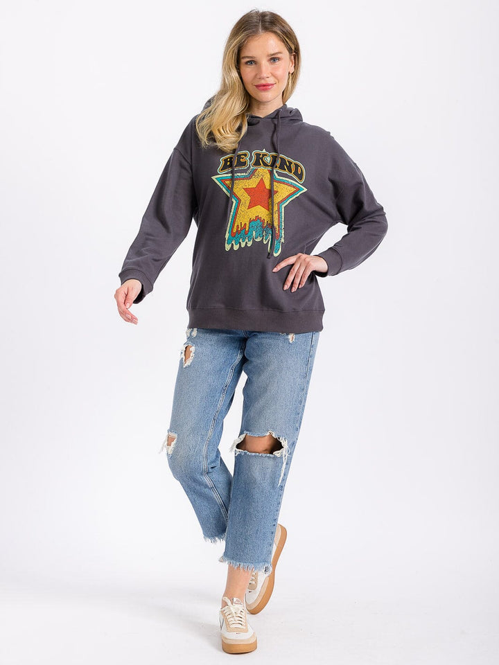 WOMEN'S LONG SLEEVE GRAPHIC PULLOVER HOODIES SWEATER