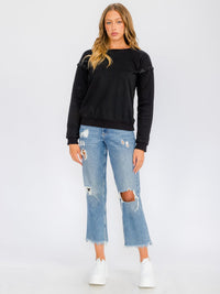 WOMEN'S LONG SLEEVE PULLOVER SWEATER