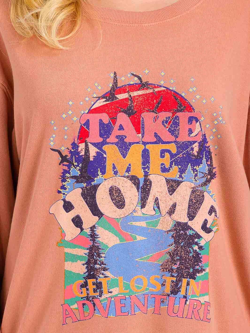 WOMEN'S LONG SLEEVE GRAPHIC PULLOVER SWEATER