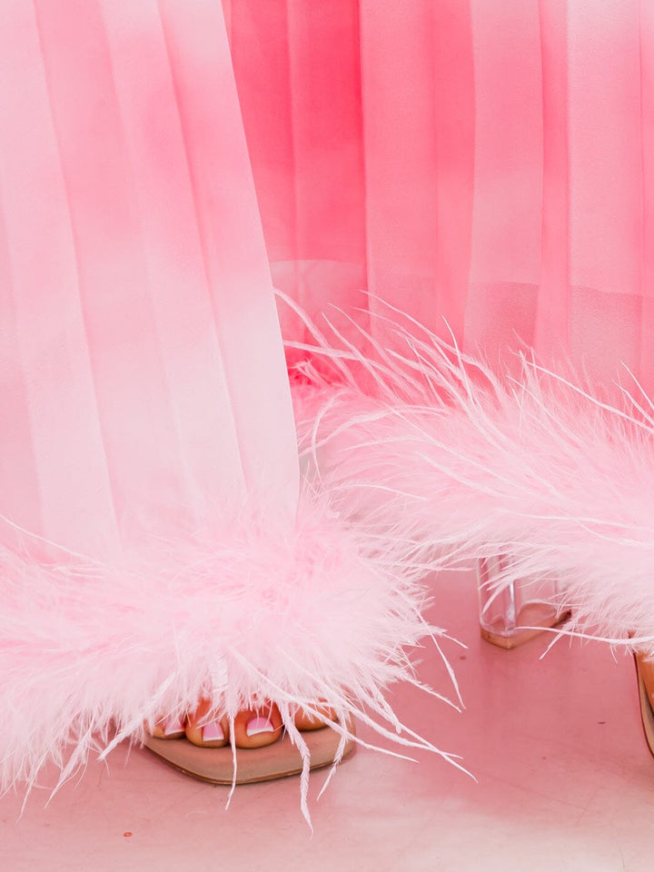 WOMEN'S SLEEVELESS PEARL HALTER NECK TIE DYE MAXI DRESS