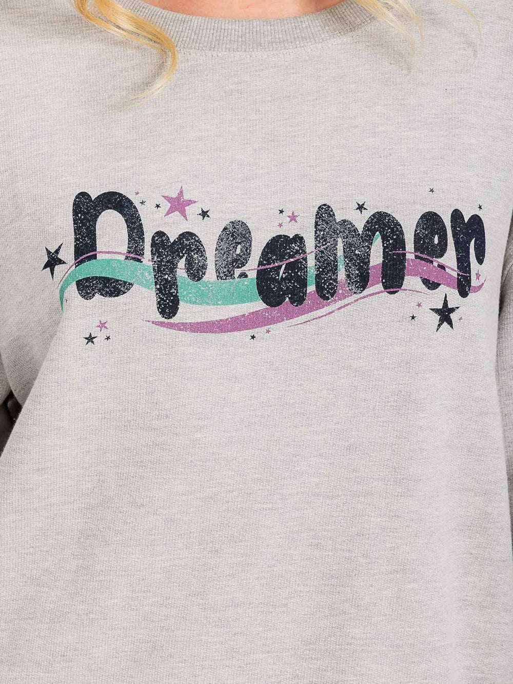 WOMEN'S LONG SLEEVE GRAPHIC PULLOVER SWEATER