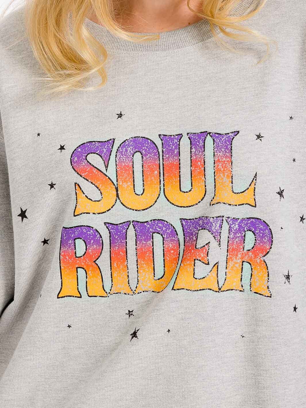 WOMEN'S LONG SLEEVE GRAPHIC PULLOVER SWEATER