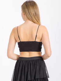 WOMEN'S SLEEVELESS V-NECK EMBROIDERY DETAILED TANK TOP (Copy)
