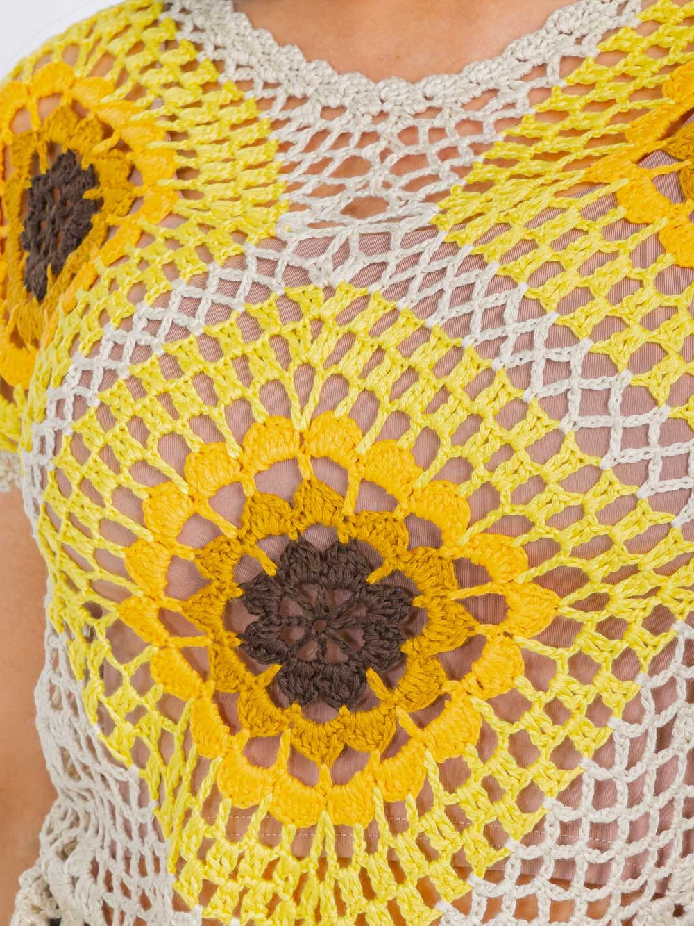 WOMEN'S SHORT SLEEVE COLORBLOCK ELASTIC WAIST TOP