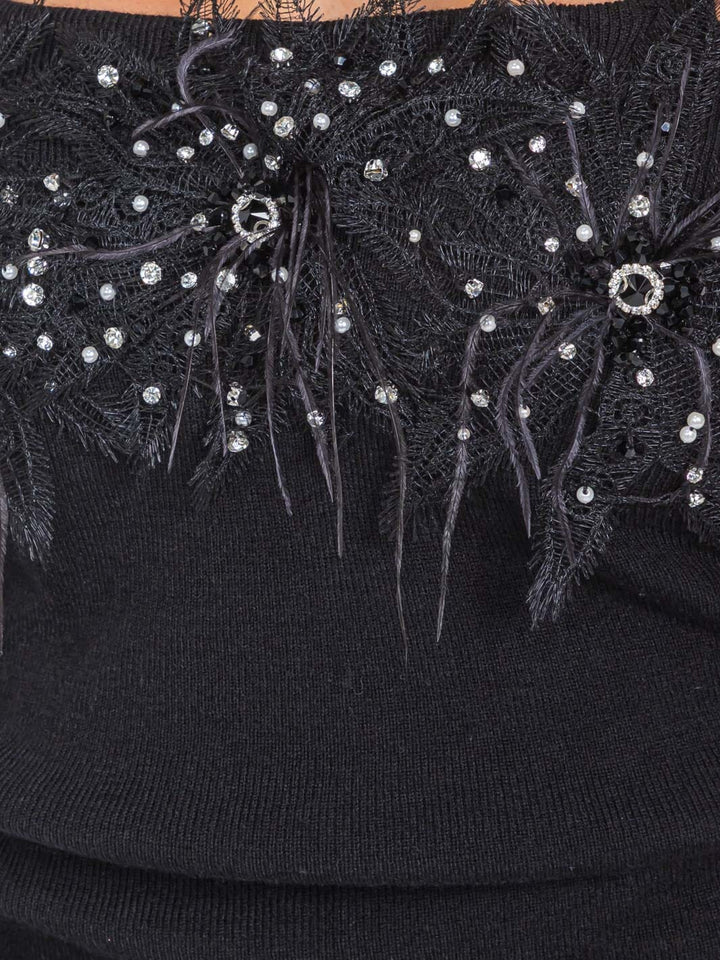 WOMEN'S SLEEVELESS RUCHED STUDS DETAILED TANK TOP