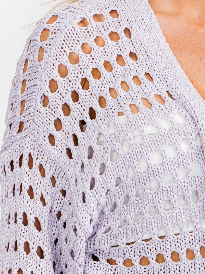 WOMEN'S LONG SLEEVE CARDIGAN & WIDE LEG PANTS KNIT 2PC. SET