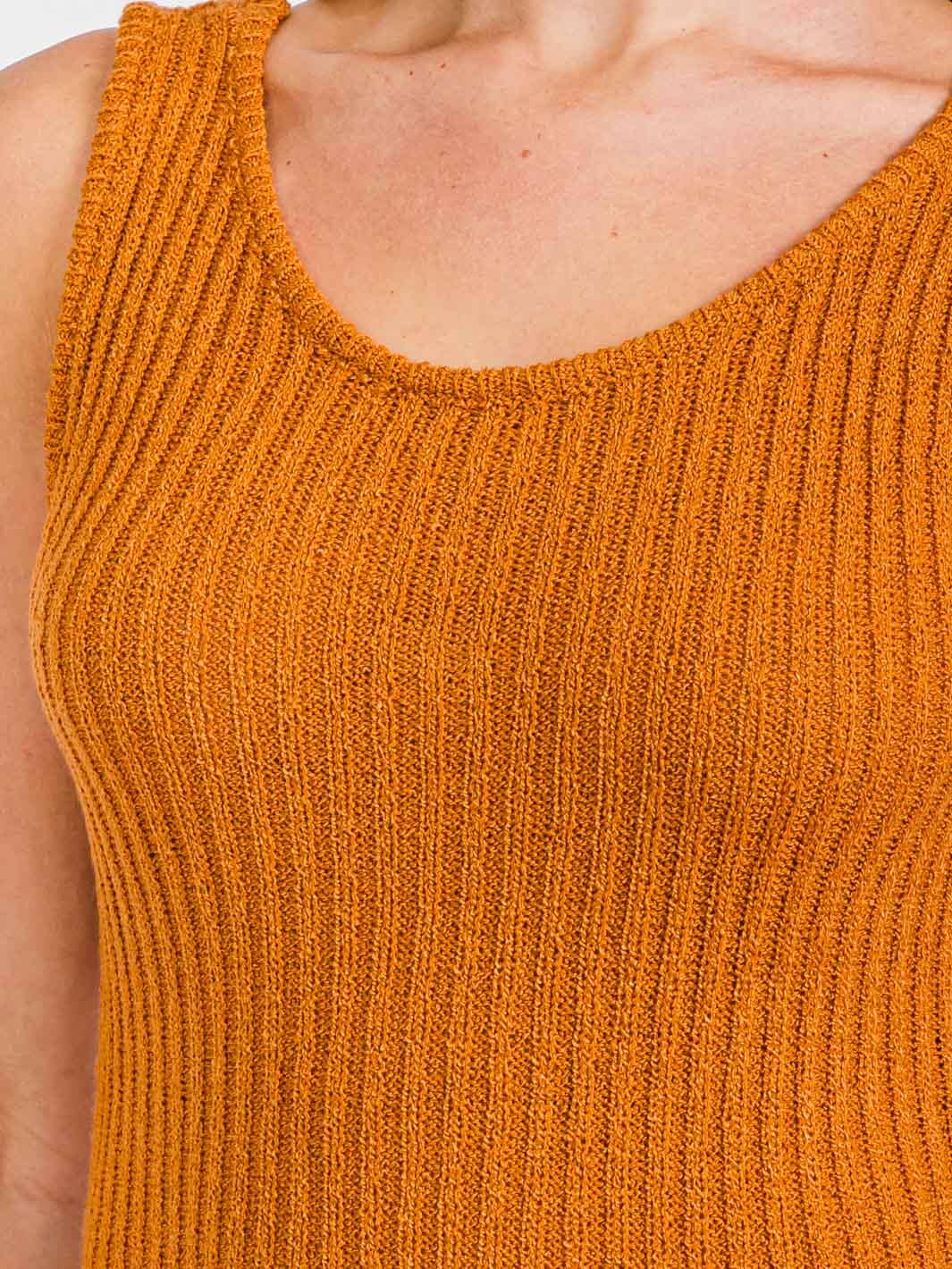 WOMEN'S SLEEVELESS RIBBED BODYCON MINI DRESS