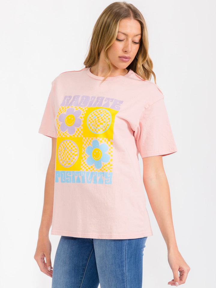 WOMEN'S SHORT SLEEVE GRAPHIC TOP