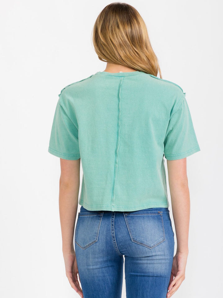 WOMEN'S SHORT SLEEVE GRAPHIC TOP