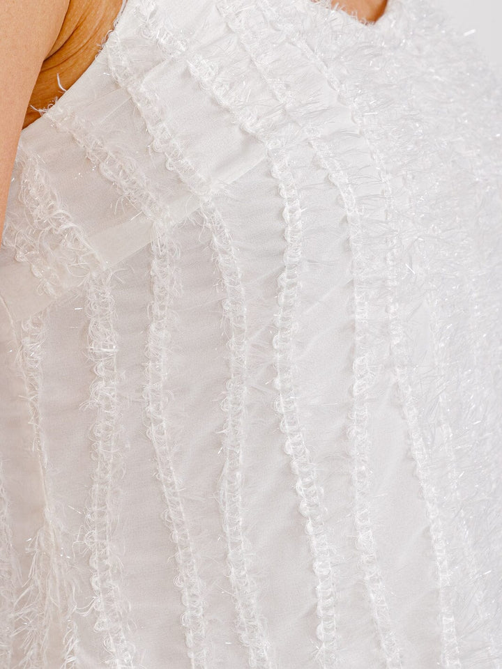 WOMEN'S SLEEVELESS V-NECK SHIMMER MINI DRESS