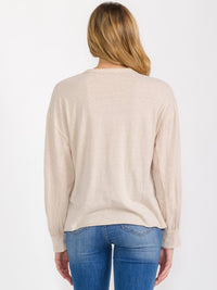 WOMEN'S LONG SLEEVE PULLOVER GRAPHIC TOP
