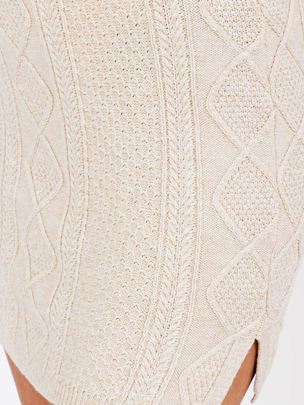 WOMEN'S ELASTIC WAIST KNIT DETAILED MINI SKIRT