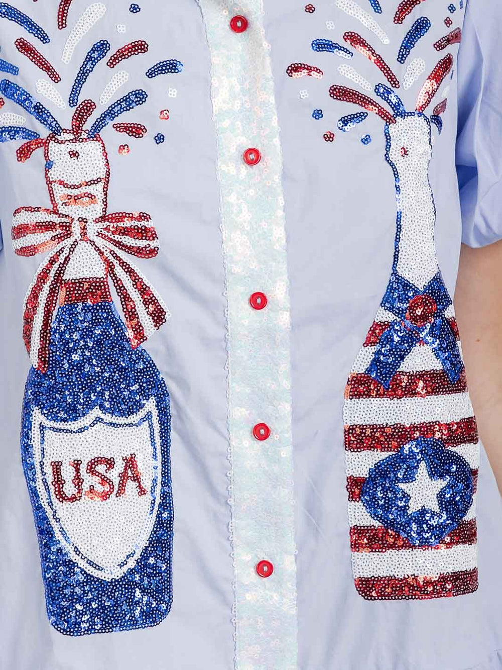 WOMEN'S SHORT PUFF SLEEVE POCKETS TIERED SEQUINS GRAPHIC MINI DRESS