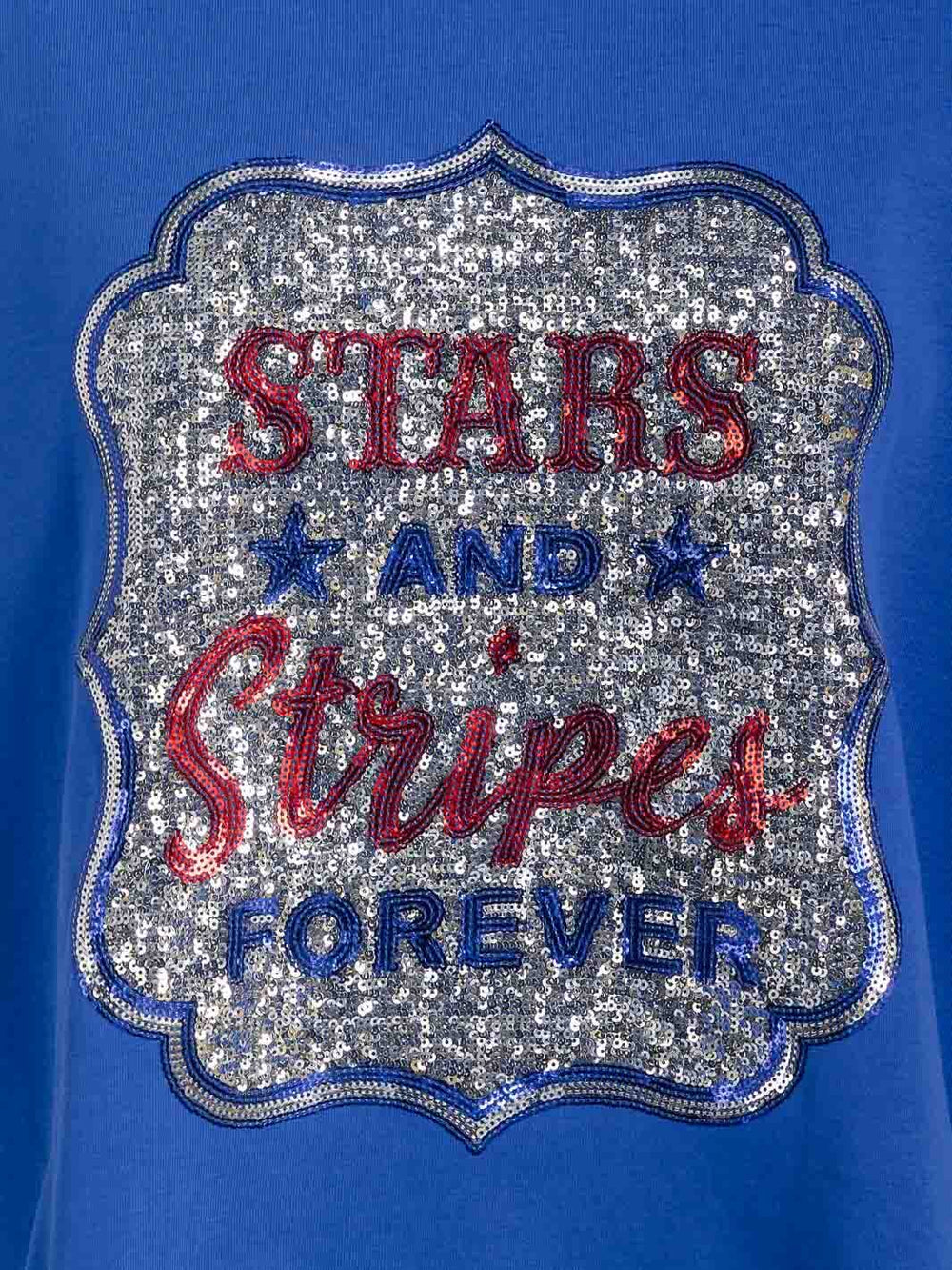 WOMEN'S LONG SLEEVE HIGH-LOW GRAPHIC PATRIOTIC SHIRT