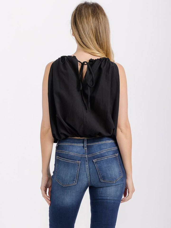 WOMEN'S SLEEVELESS HALTER NECK TOP