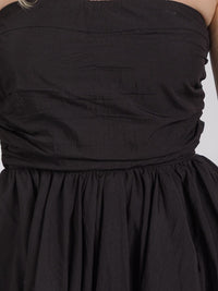 WOMEN'S SLEEVELESS SMOCK PEPLUM TUBE TOP