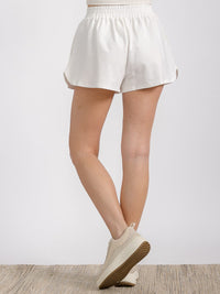 WOMEN'S ELASTIC WAIST FRONT POCKET GRAPHIC SEQUINS PATRIOTIC MINI SHORT