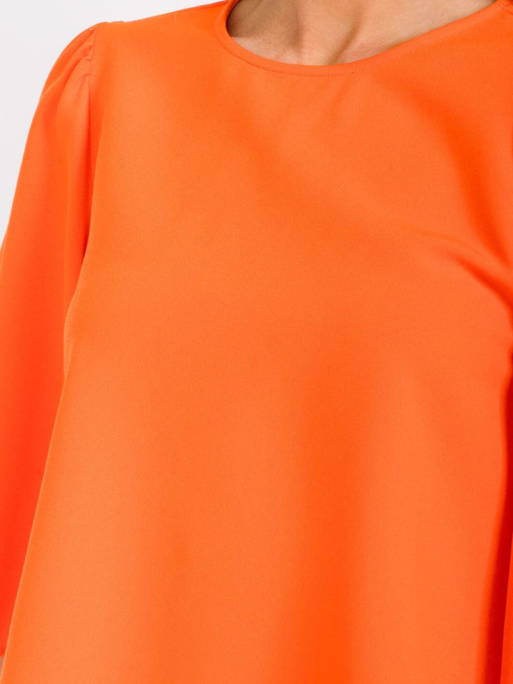 WOMEN'S SHORT SLEEVE SOLID BLOUSE