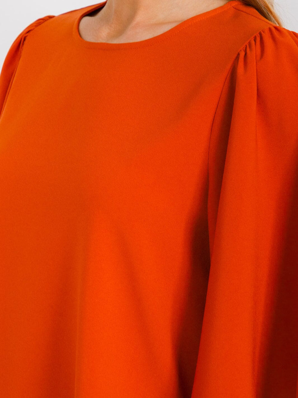 WOMEN'S SHORT SLEEVE SOLID BLOUSE