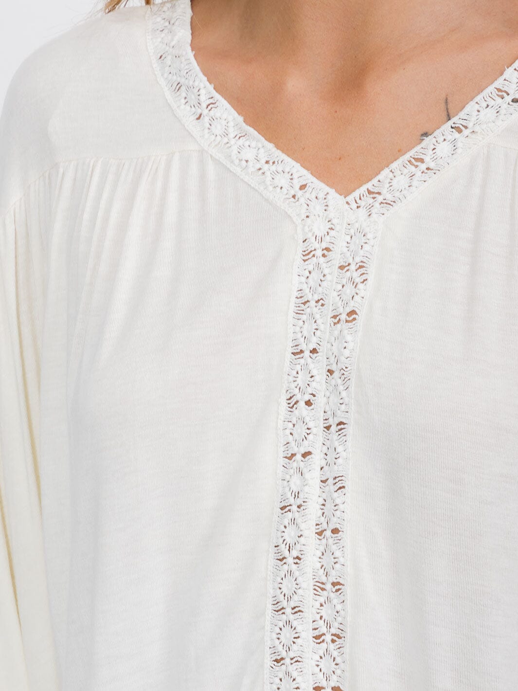 WOMEN'S LONG SLEEVE DETAILED TUNIC BLOUSE