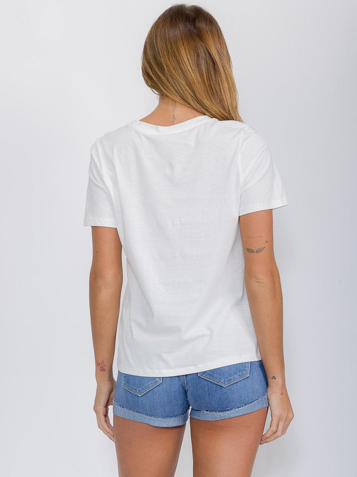 WOMEN'S SHORT SLEEVE GRAPHIC TOP