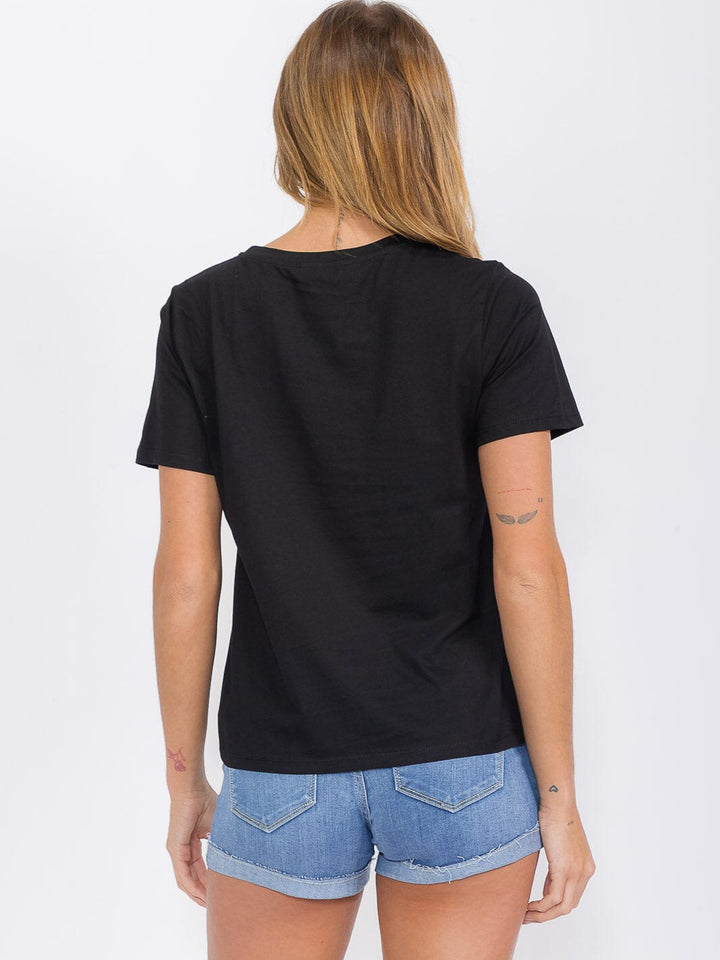 WOMEN'S SHORT SLEEVE GRAPHIC TOP