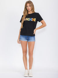 WOMEN'S SHORT SLEEVE GRAPHIC TOP