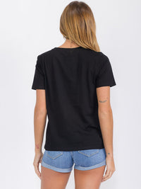 WOMEN'S SHORT SLEEVE GRAPHIC TOP