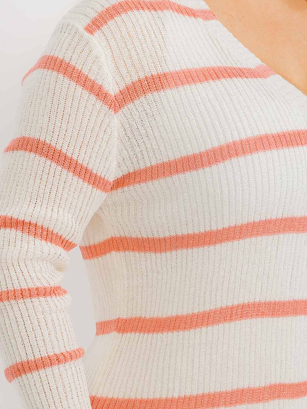 PLUS SIZE LONG SLEEVE OPEN FRONT STRIPES COLORBLOCK CARDIGAN